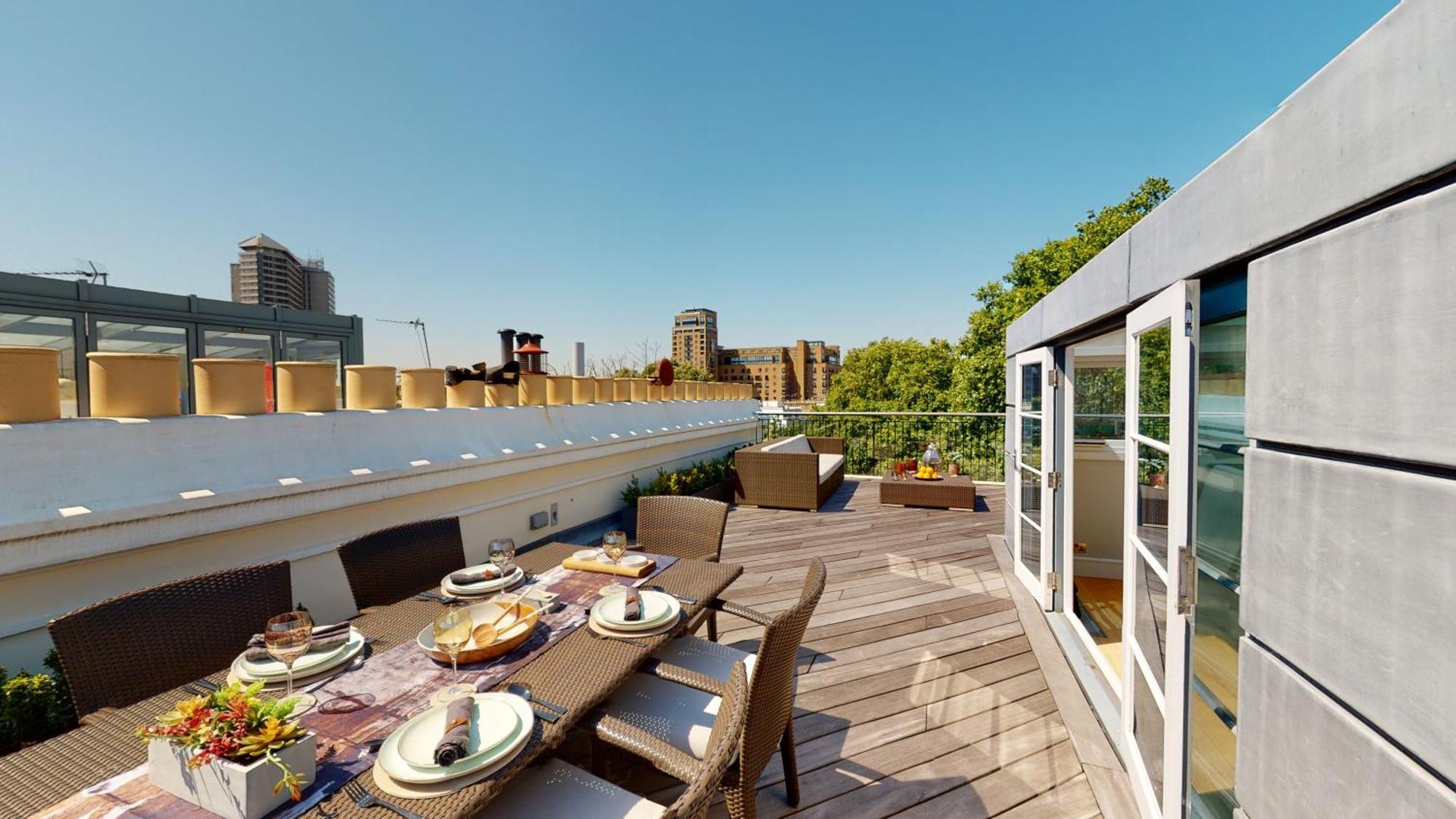Apartment mit 1 Schlafzimmer und Terrasse