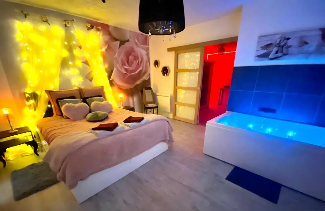 COSY&SPA Appartement Luxe JACUZZI SAUNA Suite Cristal-1